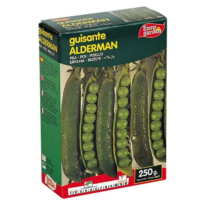 Euro Garden Semillas de vegetales Guisante Alderman - Cosecha: Marzo - Paquete de semillas "Guisante Alderman" de Euro-Garden. Contiene guisantes para una cosecha abundante, ideal para el jardín.