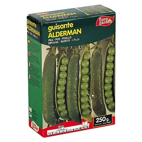 Euro Garden  Semillas de vegetales Guisante Alderman
