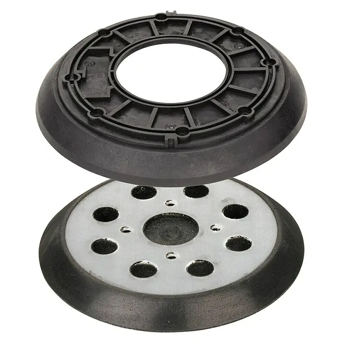 AEG Powertools Schleifteller - Durchmesser: 125 mm, Passend für: AEG Powertools Exzenterschleifer EX 125/E/ES - Zwei Schleifteller mit mehreren Löchern.