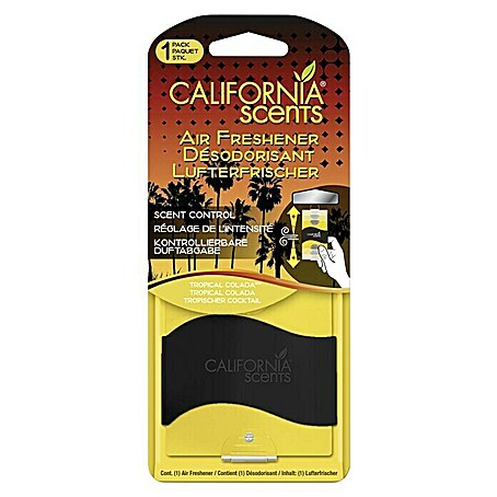 California Scents Lufterfrischer Papier (Pina Colada, Einhängen)