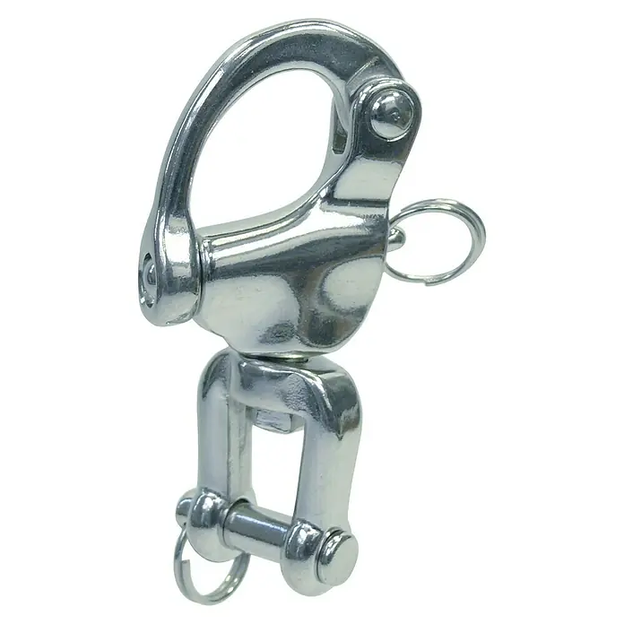 Marinetech Grillete giratorio BH82624128 - 128 mm, Acero inoxidable, A4 - Grillete giratorio de acero inoxidable, ideal para aplicaciones marinas y para conectar cadenas y cuerdas. Resistente y confiable.