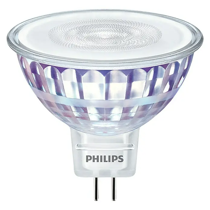 Philips Bombilla LED Classic CW - GU5,3, No regulable, Blanco frío, 660 lm, 50 W - Un foco LED Philips MR16, perfecto para soluciones de iluminación energéticamente eficientes en toda la casa u oficina.