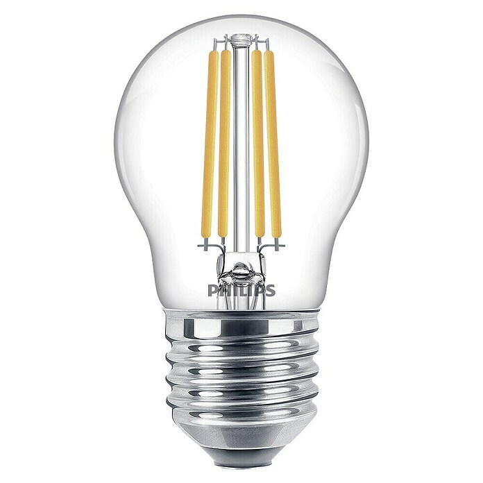 Philips Bombilla LED Classic CW Transparente (E27, No regulable, Blanco frío, 806 lm, 60 W) | BAUHAUS