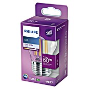 Philips Bombilla LED Classic CW Transparente (E27, No regulable, Blanco frío, 806 lm, 60 W) | BAUHAUS