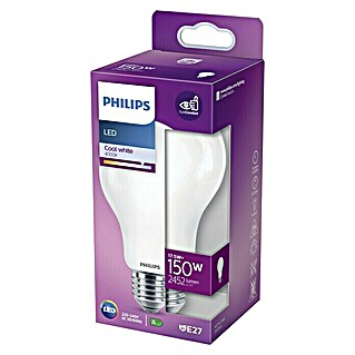 Philips Lámpara LED Classic CW (E27, Capacidad de atenuación: No regulable, Blanco frío, 2.452 lm, 150 W)