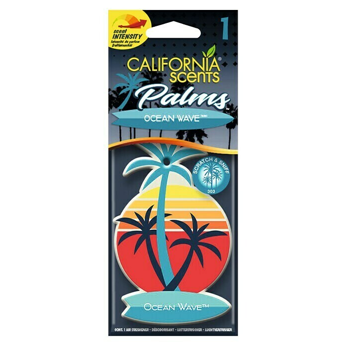 California Scents Lufterfrischer Palms PaperOcean Wave View From Above