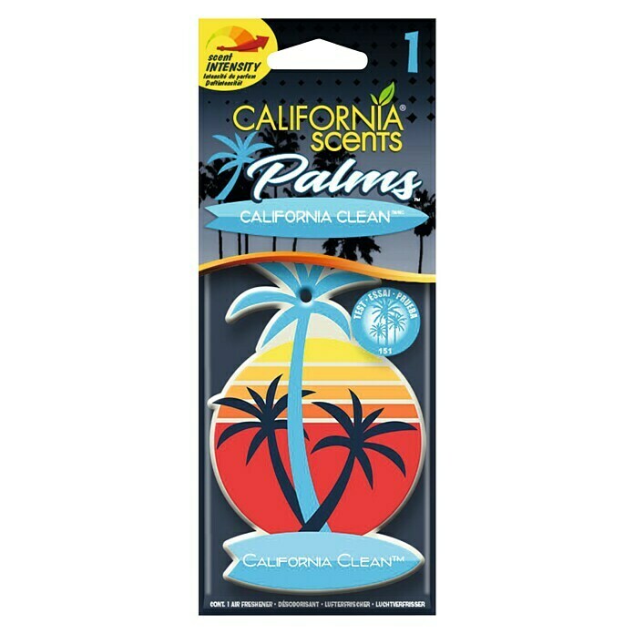 California Scents Lufterfrischer Palms Paper (Clean, 30 Tage