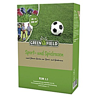 Greenfield Rasensamen Spiel- & Sportrasen (2 kg, 100 m²)