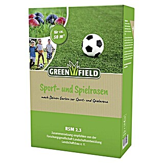 Greenfield Spiel- & Sportrasensamen (1 kg, 50 m²)