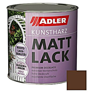 Adler Kunstharzlack Mattlack (Nussbraun, 375 ml, Seidenmatt)