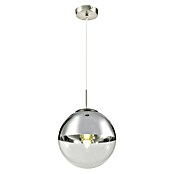 Globo Lámpara colgante redonda Varus (40 W, Ø x Al: 250 mm x 120 cm, Cromo, E27) | BAUHAUS
