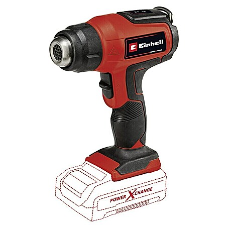 Einhell Power X-Change 18V Akku-Heißluftgebläse TE-HA 18 Li-Solo (Ohne Akku, 18 V, Temperaturbereich: 350 °C - 550 °C)