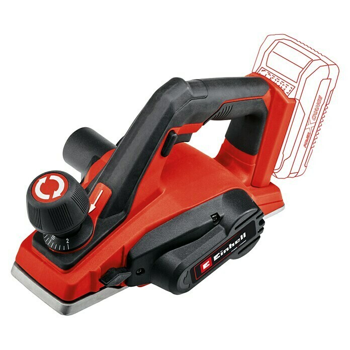 Einhell Power X-Change Akku-Hobel TE-PL 18/82 Li-Solo18 V, Ohne Akku, Max. Leerlaufdrehzahl: 15.000 U/min Diagonal View