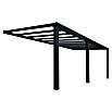Palram – Canopia Terrassenüberdachung Stockholm (B x T: 740 x 340 cm, Anthrazitgrau, Polycarbonat, Transparent) | BAUHAUS