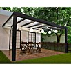Palram – Canopia Terrassenüberdachung Stockholm (B x T: 515 x 340 cm, Anthrazitgrau, Polycarbonat, Transparent) | BAUHAUS