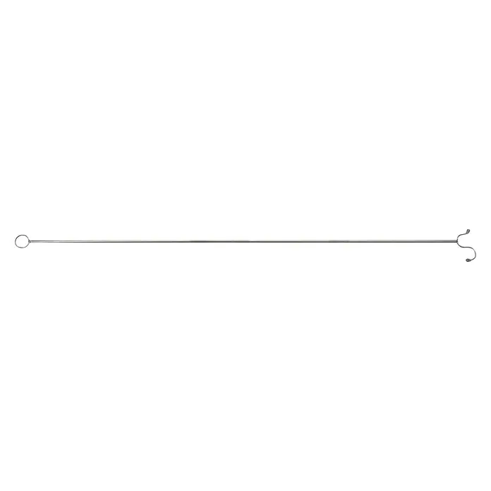 Palram – Canopia Techo de repuesto Stockholm - Blanco, 5 ud., Específico para: Pérgola Stockholm 340x370 - Foto de una herramienta de chimenea. Sobre el fondo negro hay un encendedor largo y delgado con un gancho en un extremo y un ojal en el otro.