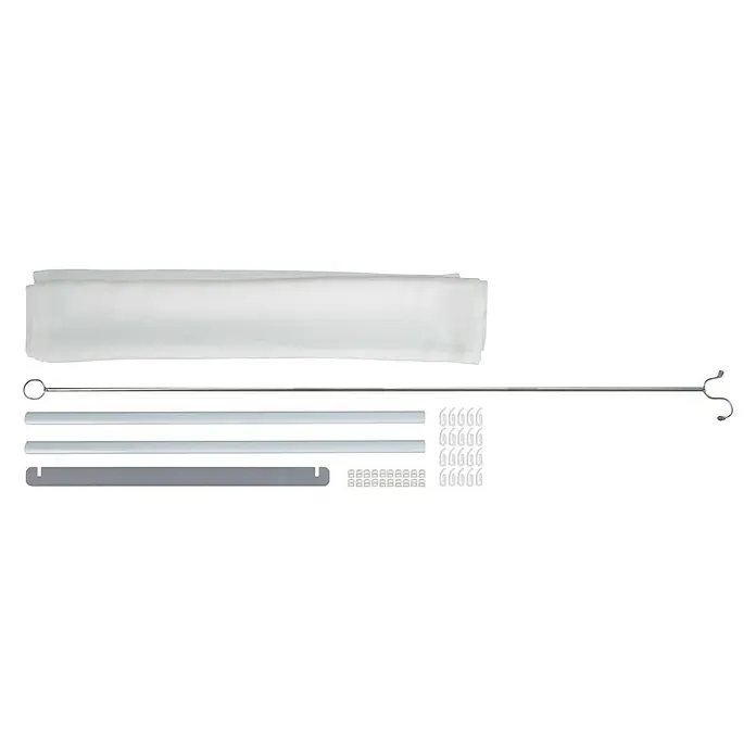 Palram – Canopia Techo de repuesto Stockholm - Blanco, 5 ud., Específico para: Pérgola Stockholm 340x370 - Kit de montaje de barra de cortina con barra, soportes y herrajes incluidos. Solución ideal para decoración de ventanas.