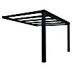 Palram – Canopia Terrassenüberdachung Stockholm (B x T: 368 x 340 cm, Anthrazitgrau, Polycarbonat, Transparent) | BAUHAUS