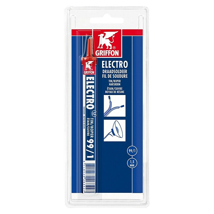 Griffon Standaardsoldeer Blister 3 m (1,5 mm, Geschikt voor: Solderen) | BAUHAUS