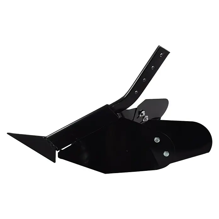 Azada de gasolina Le Mans 700F - 5,2 kW, 212 cm³, Recomendación máxima de superficie: 1.400 m² - Aquí hay una imagen de un conformador de camas negro, un accesorio para la preparación del suelo.