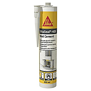 Sika Silicona Sikaseal-403 Heat Cement (Negro, 300 ml)