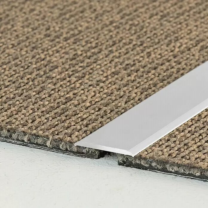 LOGOCLIC Übergangsprofil 114 - Silber, 1 m x 24 mm x 2 mm, Montageart: Kleben - Detailaufnahme