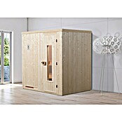 Weka Elementsauna Halmstad 1 (Ohne Ofen, L x B x H: 144 x 194 x 199 cm, Materialspezifizierung Tür: Massivholz) | BAUHAUS