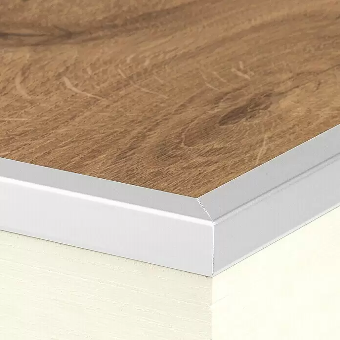 LOGOCLIC Winkelprofil 277 - Silber, 2,7 m x 15 mm x 15 mm, Montageart: Kleben - Detailaufnahme