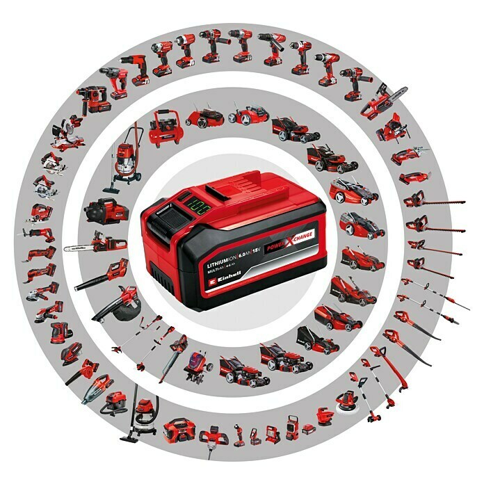 Einhell Power X-Change Akku-Kompressor TE-AC 36/6/8 Li OF Set-Solo18 V, Ohne Akku, 3.200 U/min Diagonal View