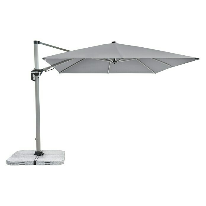 Doppler Active PendelschirmHellgrau, 350 x 260 cm Right Side View