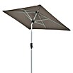 Doppler Active Marktschirm Auto Tilt (Greige, Bespannungsmaß (L x B): 210 x 140 cm) | BAUHAUS