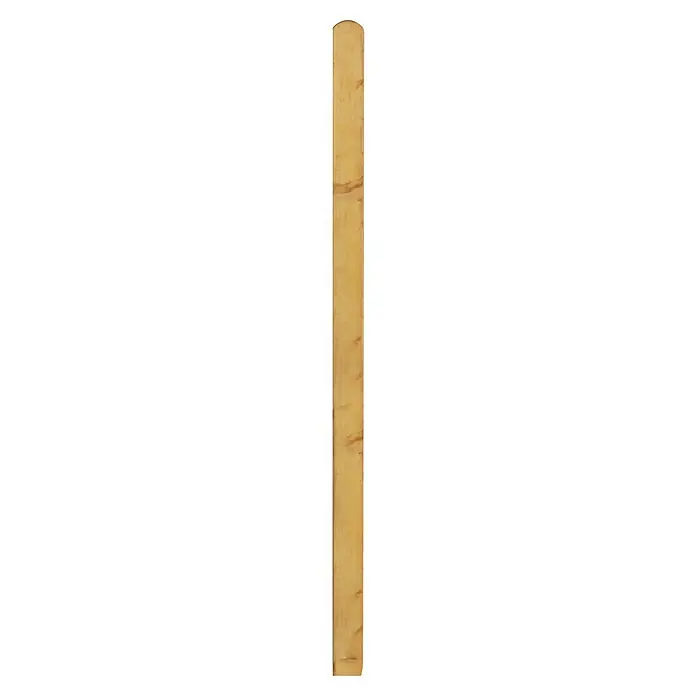 Zaunpfosten Bern - Höhe: 190 cm, Holz, Pinie - Helles Holzbrett mit feiner Maserung. Ideal für Bastelprojekte und DIY-Möbel, robust und vielseitig einsetzbar.