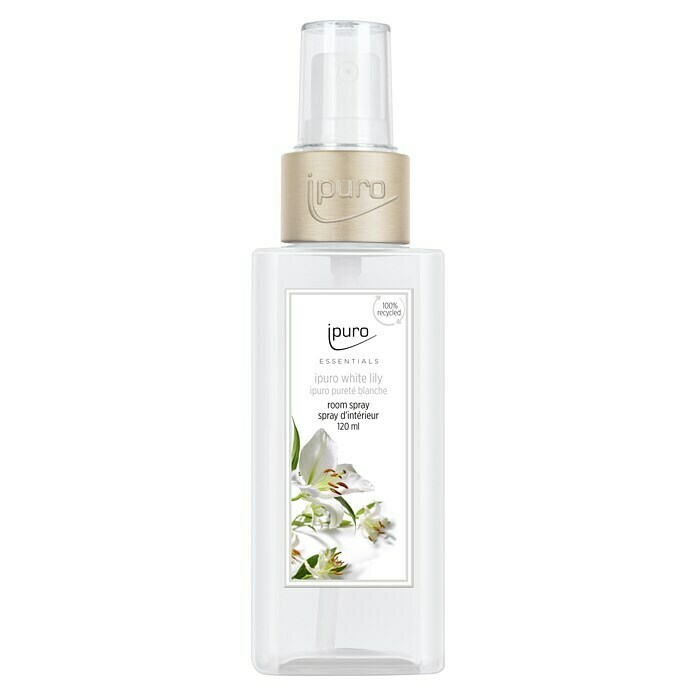 Ipuro Essentials RaumsprayWhite Lily, 120 ml Front View