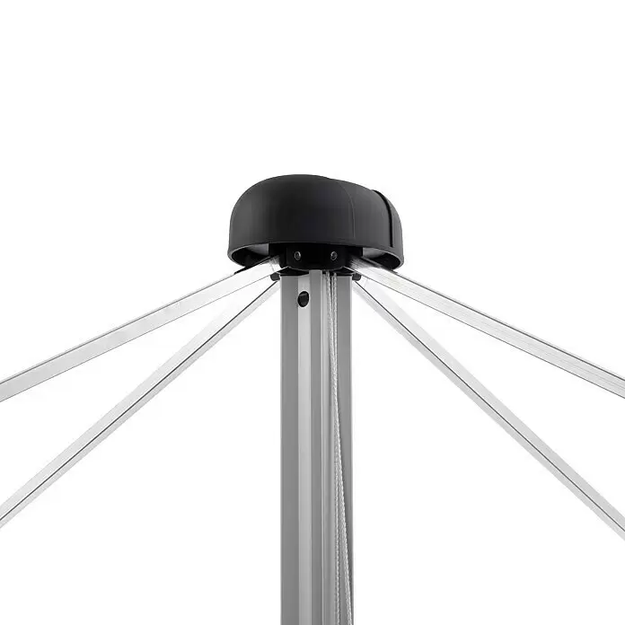 Blome Wäschespinne DuoMatic 40 - Geeignet für Anzahl Waschmaschinenfüllungen: 4 Stk., Länge Wäscheleine: 40 m, Durchmesser offen: 291 cm, Tannengrün - Detailaufnahme