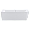 Camargue Freistehende Badewanne (180 x 80 cm, Linksseitig, Sanitäracryl, Weiß)