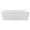 Camargue Freistehende Badewanne (180 x 80 cm, Rechtsseitig, Sanitäracryl, Weiß)