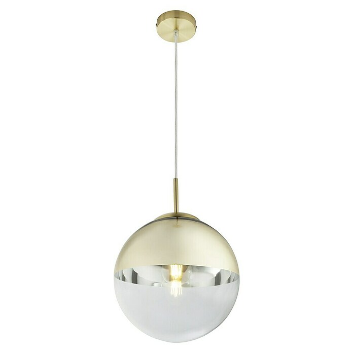 Globo Okrugla viseća svjetiljka Varus  (40 W, Ø x V: 250 mm x 120 cm, Zlatne boje, E27) | BAUHAUS