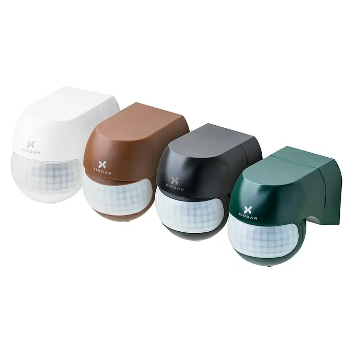 Xindar Sensor de movimiento SEKKYUR-Nano - Alcance sensor: 12 m, Marrón, Ángulo de detección sensor: 180 ° - Sensores de movimiento Xindar de colores surtidos para uso interior y exterior con sensor infrarrojo o de microondas.