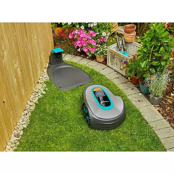 Gardena Mähroboter Sileno minimo 500 - 500 m², Schnittbreite: 16 cm, Induktionsgestützte Navigation, Begrenzungskabel - Anwendungsbeispiel