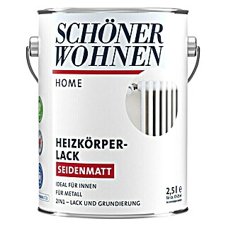 SCHÖNER WOHNEN-Farbe Home Heizkörperlack (Weiß, 2,5 l, Seidenmatt)