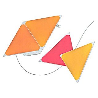 Nanoleaf LED-Panel Shapes Triangles 4er Starter Set 2. Generation (L x B x H: 23 x 20 x 0,6 cm, Weiß, RGBW, 4 Stk.)
