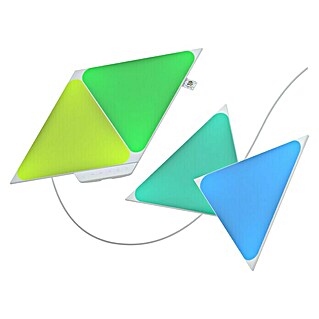 Nanoleaf Kit de arranque Formas Triángulos 4 unidades 2da generación (4 ud., Blanco, RGBW, Tirángulos, Capacidades Smart Home: Sí)