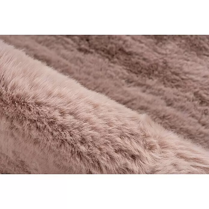 Kunstfell Happy - Rosa, 90 x 60 cm, 100 % Polyester (Flor) - Detailaufnahme