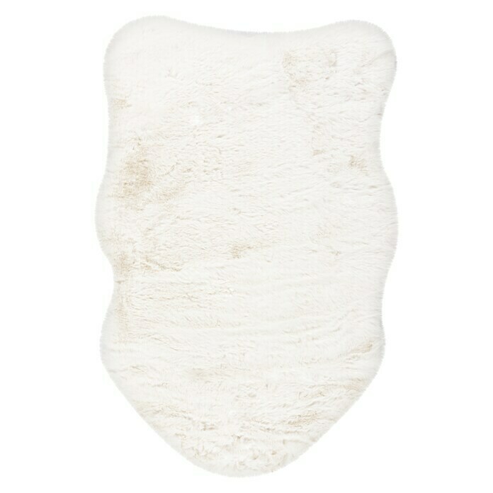 Deko-Kunstfell HappyTieroptik, Ivory, 90 x 60 cm, 100 % Polyester (Flor) View From Above