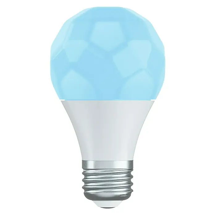 Nanoleaf Smart-LED-Lampen Set Essential E27 - E27, Dimmbarkeit: Dimmbar, RGBW, 806 lm, 9 W, 1 Stk. - Die smarte Glühbirne mit dem blauen, facettierten Leuchtkörper sorgt für stimmungsvolles Licht und ist ein echter Hingucker.