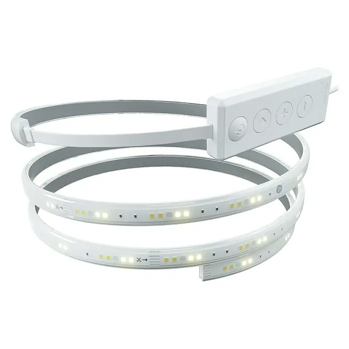 Nanoleaf Smart-LED-Band Essentials Lightstrip Starterkit - 23 W, Weiß, Länge: 2 m, RGBW - LED-Lichtleiste mit praktischer Steuerungseinheit für individuelle Beleuchtungslösungen und stimmungsvolle Akzente im Raum.