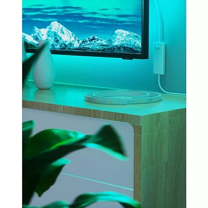 Nanoleaf Smart-LED-Band Essentials Lightstrip Starterkit - 23 W, Weiß, Länge: 2 m, RGBW - Stimmungsaufnahme