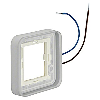 Berker Abdeckrahmen W.1 LED (Grau, 1-fach, Kunststoff, Aufputz)