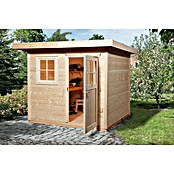 Weka Gartenhaus 170 (Außenmaß inkl. Dachüberstand (B x T): 280 x 311 cm, Holz, Natur, 5,64 m²) | BAUHAUS