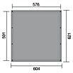 Weka Carport 609 (Doppelcarport, Natur, Grundfläche: 34,042 m²) | BAUHAUS